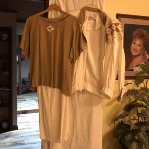 Pants, top and jacket